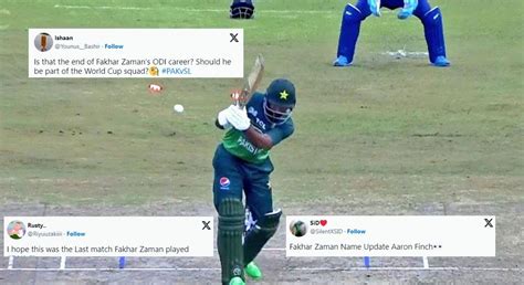 "End of Fakhar Zaman's ODI career?" - Fans react as under-fire Pakistan ...