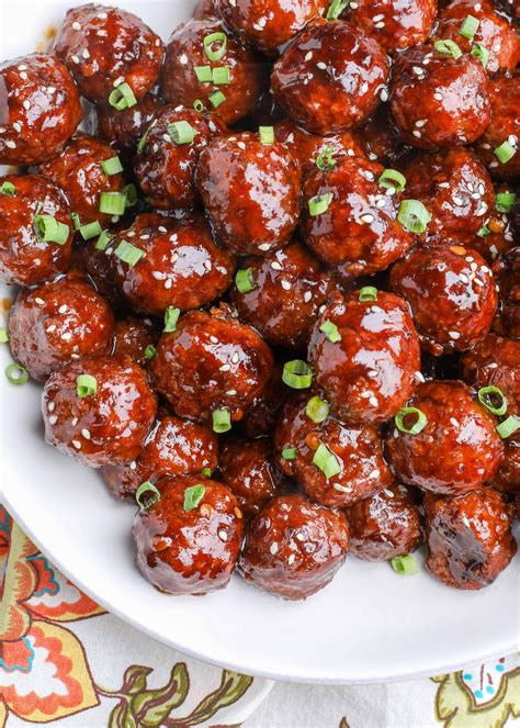 Sticky Asian Meatballs - Chocolate with Grace