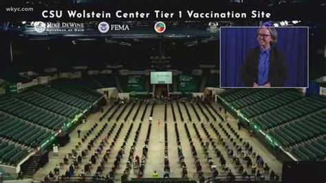 Time-lapse video shows Wolstein Center vaccine efficiency | wkyc.com