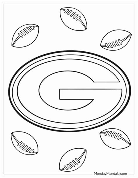 Green Bay Packers Symbol Coloring Pages