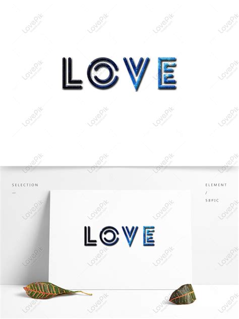 Love Love Creative Design Calligraphy Font PNG White Transparent PSD ...