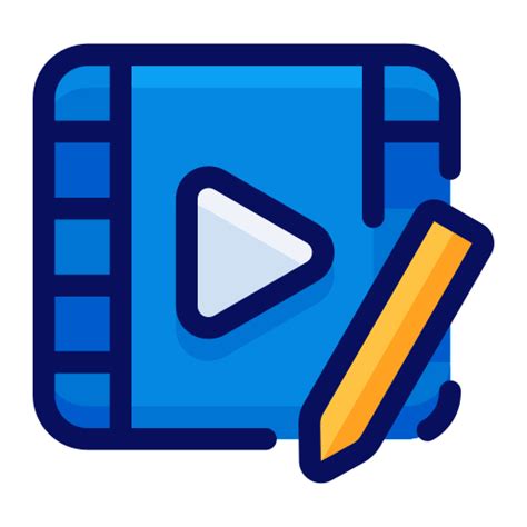 Generic Outline Color Video editing icon