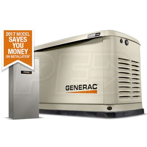 Generac Guardian® 16kW Aluminum Standby Generator System (100A ATS w ...