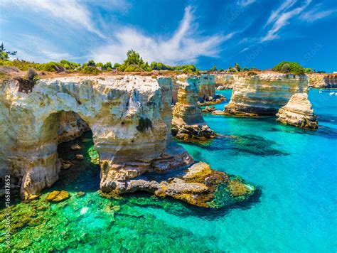 Torre Sant' Andrea, Salento coast, Puglia region, Italy Stock Photo | Adobe Stock