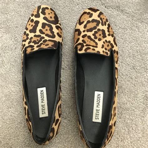 Steve Madden leopard flats | Leopard flats, Leopard loafers, Steve madden