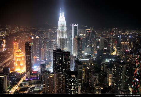 View from the sky deck of Menara Kuala Lumpur, Kuala Lumpur, Malaysia ...