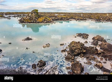 Geothermal power station at Blue lagoon Iceland Stock Photo - Alamy