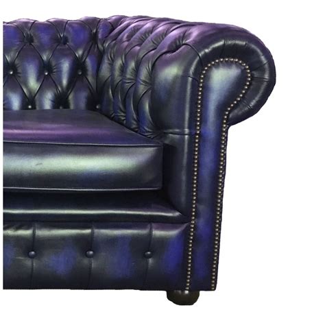 Blue Leather Club Chair Furniture