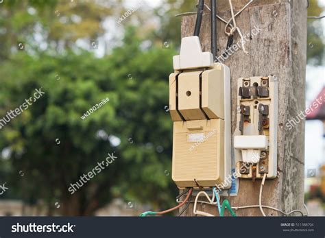 Electricity Breaker Box Installed On Concrete Stock Photo 511388704 | Shutterstock