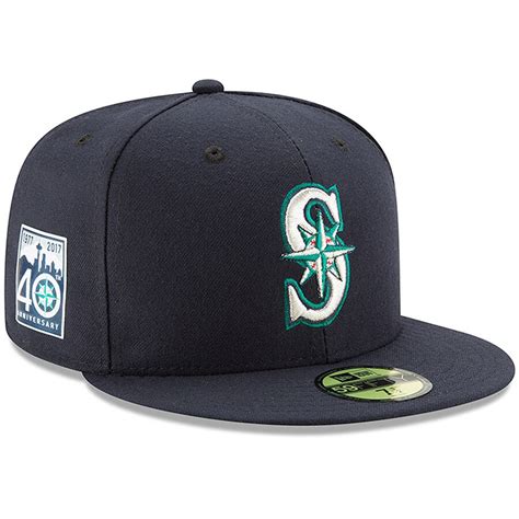 Men's Seattle Mariners New Era Navy 40th Anniversary Authentic ...