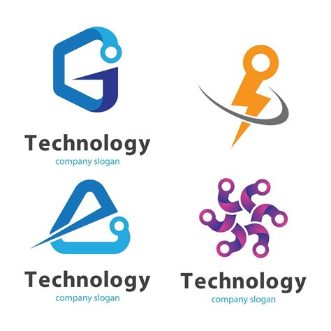Technology logo images illustration 2498922 Vector Art at Vecteezy