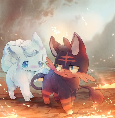 Litten and Alolan Vulpix | Pokémon Sun and Moon | Know Your Meme