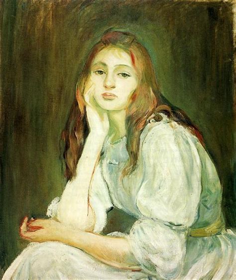 Julie Daydreaming, 1894 - Berthe Morisot - WikiArt.org