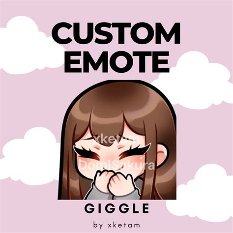 **DO NOT USE OR TRACE** Custom Giggle emote made by xketam for DomiSakura. tags: twitch emotes ...