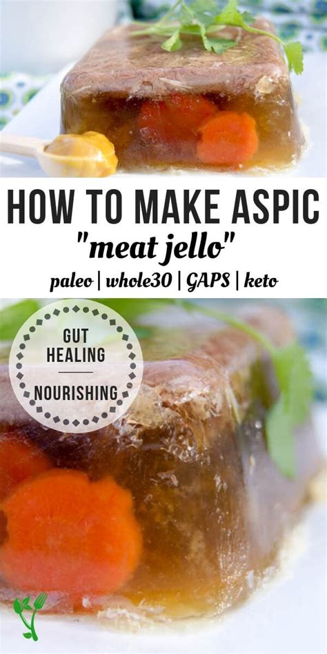 How to Make Aspic (Meat Jello) in Slow Cooker | Recipe | Gaps diet recipes, Pureed food recipes ...