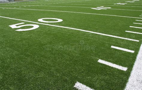 American Football Field Yard Lines Stock Photo - Image of sport ...