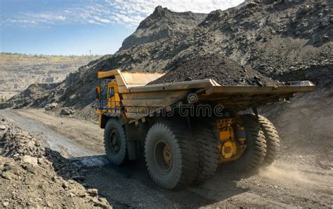 Iron ore mining stock image. Image of engineering, vehicle - 63630493