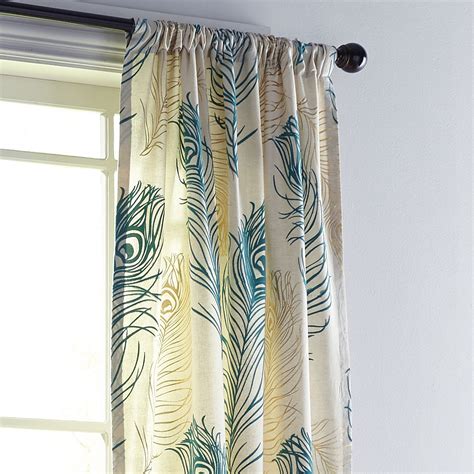 Smart Peacock Pattern Curtains Yellow Living Room Curtain Ideas Cheap Good Quality