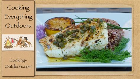 Grilled Halibut with Lemon Caper Sauce Recipe | Island Grillstone