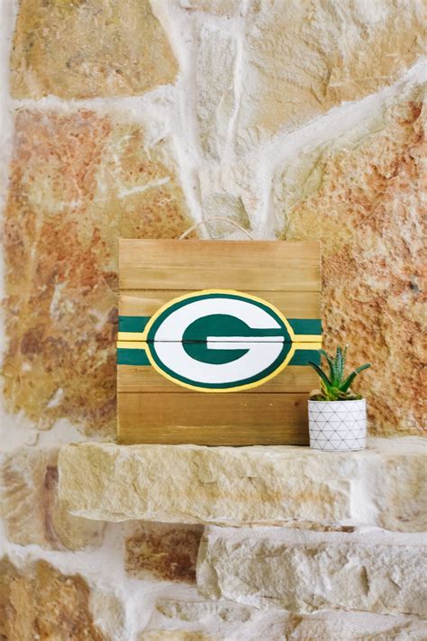 Green Bay Packers Wall Hanging Decor Father Gift Boyfriend - Etsy UK