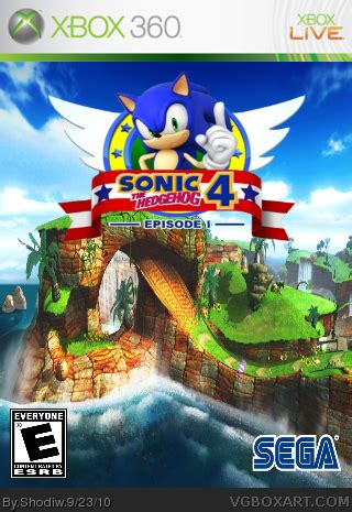 sonic the hedgehog 4 Xbox 360 Box Art Cover by Shodiw