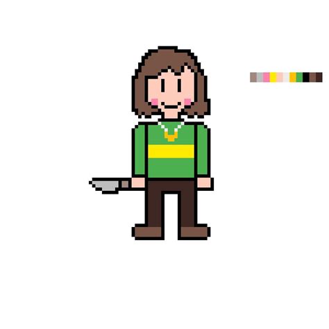 I made a sprite of Chara. (I guess this counts as Fan Art, but I wouldn ...