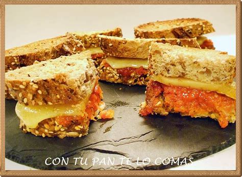 SANDWICH DE SOBRASADA, MIEL Y QUESO DE MAHÓN