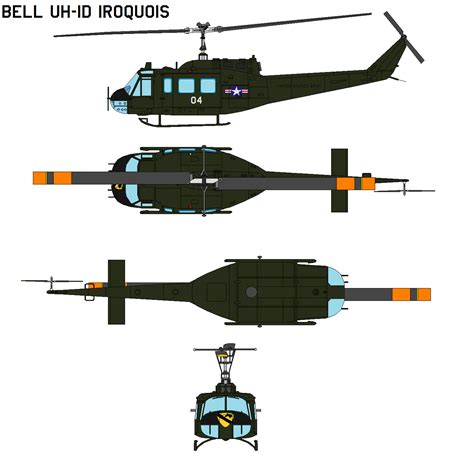 Bell UH-1d Iroquois by bagera3005 on DeviantArt