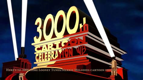 20th Century Fox logo parody in honor of the 3000th Warner Bros. cartoon short - YouTube