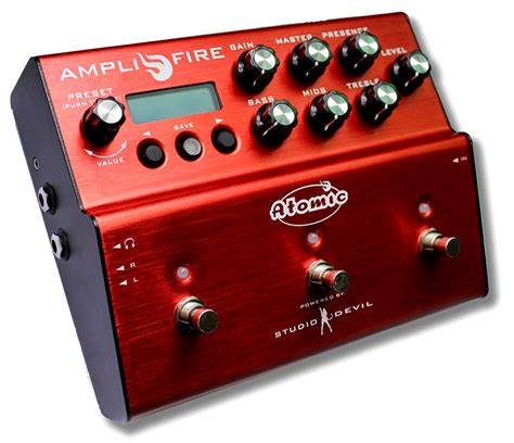 AmpliFIRE floor pedal by Studio Devil & Atomic Amplifiers introduced