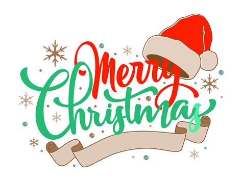 Merry Christmas Text Design Transparent | PNG All
