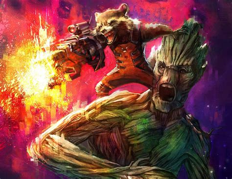 Groot And Rocket Wallpapers - Wallpaper Cave