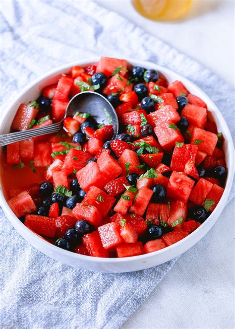 Honey Lime Fruit Salad Recipe – Watermelon Salad Recipe — Eatwell101