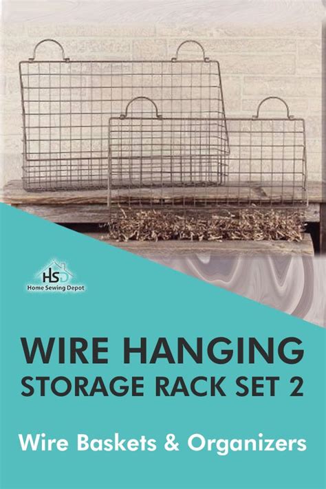 Wire Hanging Storage Rack Set 2 | Sewing supplies storage, Hanging storage, Sewing equipment