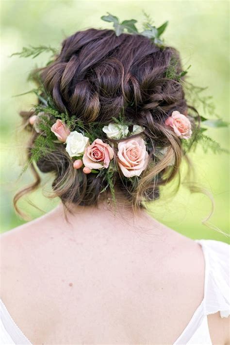 10 Flower Crown Hairstyles for Any Bride - mywedding | Flower crown hairstyle, Crown hairstyles ...