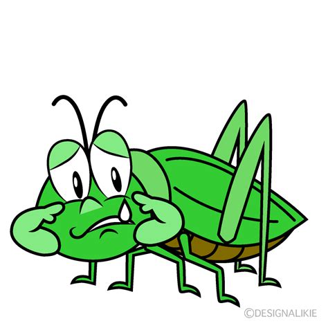 Free Sad Grasshopper Cartoon Character Clipart | Charatoon