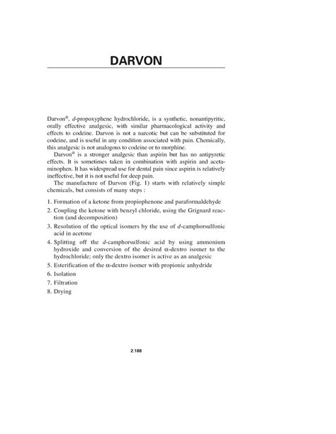 08 Part 2 - Lecture notes 6 - DARVON Darvon®, d -propoxyphene ...