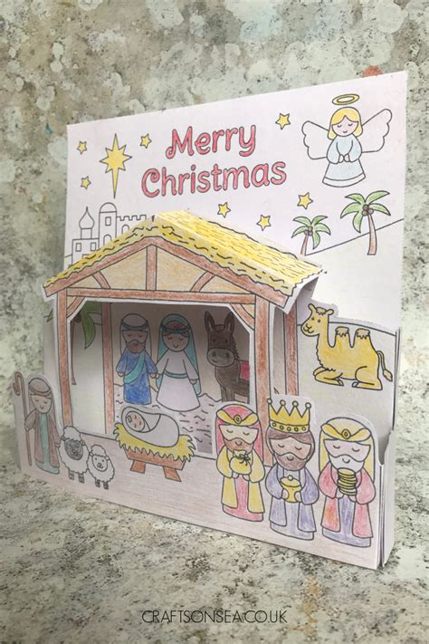 Nativity Scene Craft: FREE Printable Template - Crafts on Sea