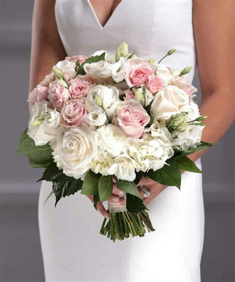 Pink and White bridal nosegay bouquet by Carithers Flowers Atlanta