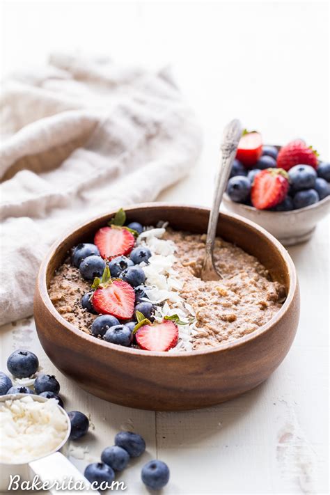 Quick Grain-Free Hot Cereal (Gluten Free, Paleo, Whole30 + Vegan) • Bakerita