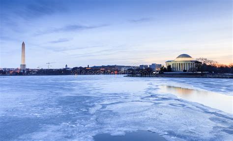 Washington DC Landmarks in Winter Stock Photo - Image of washington ...