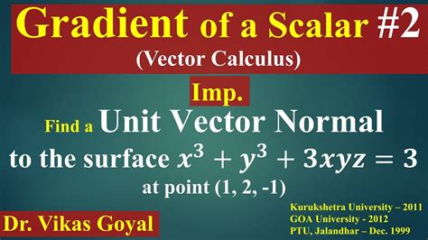 Gradient of a Scalar Field #2 in Hindi (Imp) | Vector Calculus | Engineering Mathematics - YouTube