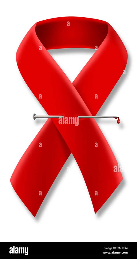 AIDS awareness ribbon Stock Photo - Alamy