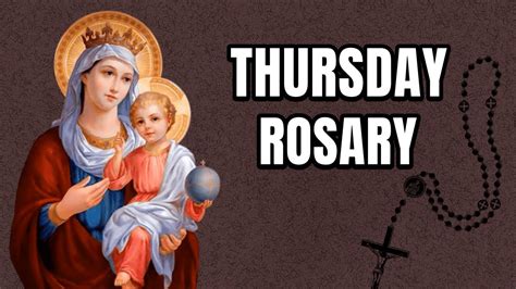 ROSARY TODAY: THURSDAY, LUMINOUS MYSTERIES - VIRTUAL ROSARY (2022 ...