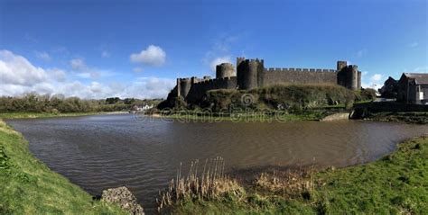 Pembroke Castle - Pembrokeshire - Wales Editorial Stock Image - Image ...