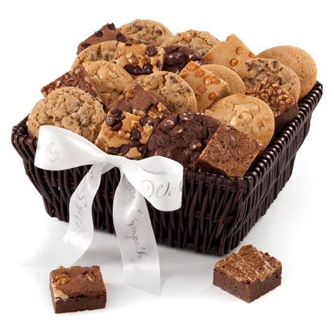 Mrs. FieldsÂ® Cookie & Brownie Sympathy Gift Baskets - 14EV1 | Cookie gift baskets, Cookie gifts ...