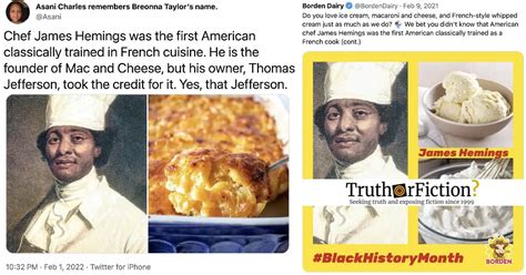 james hemings macaroni and cheese – Truth or Fiction?