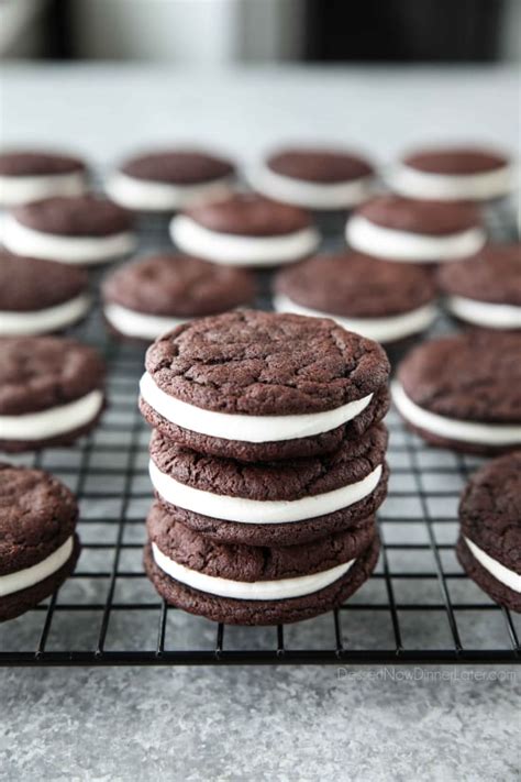 Homemade Oreos + Video (like Oreo Cakesters) | Dessert Now Dinner Later