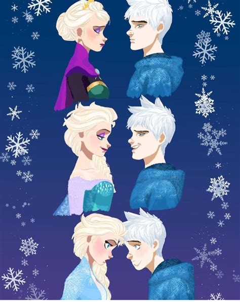 Jelsa - Elsa and Jack Frost Fanart - Frozen 2/ Rotg by handshakeshoes ...