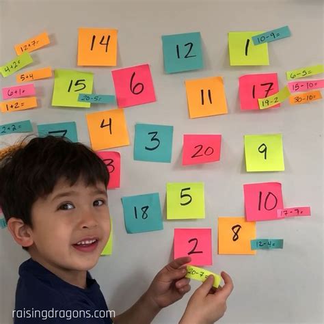 Here’s a fun kindergarten math game that is a colorful and active way to learn math facts. # ...